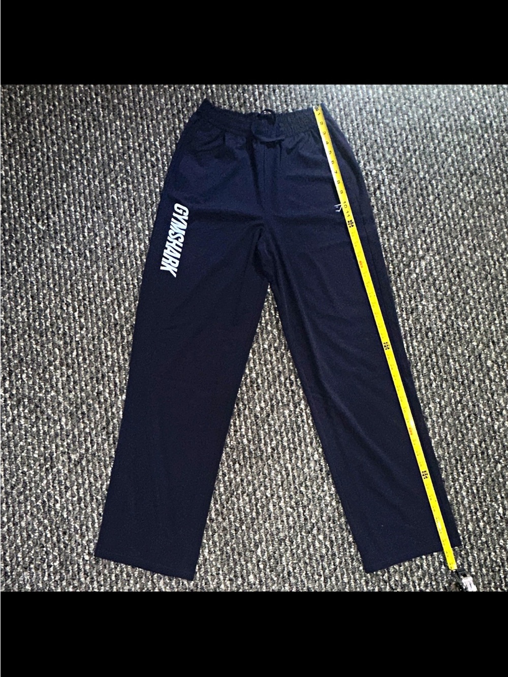 Gymshark women’s  Navy Track Joggers with White Logo